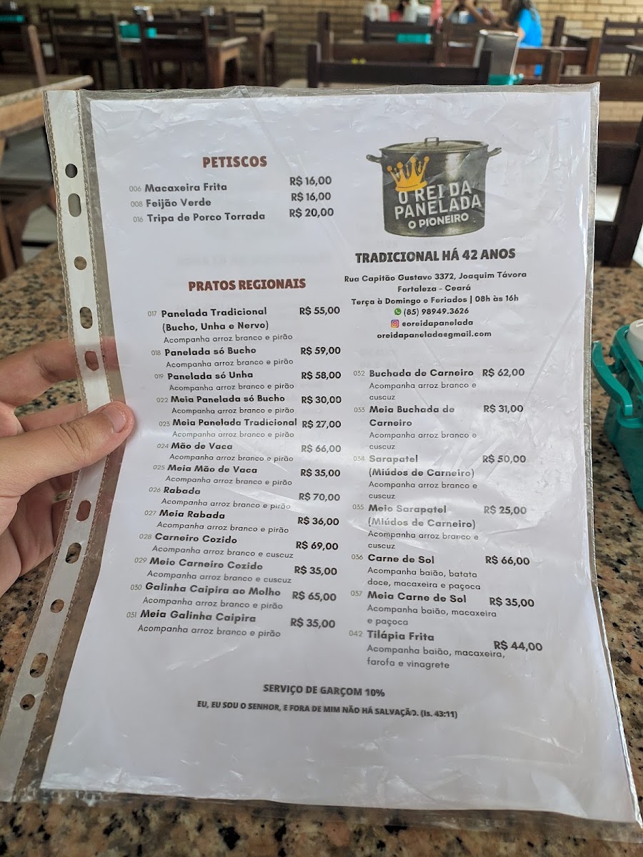Menu O Rei Da Panelada-7