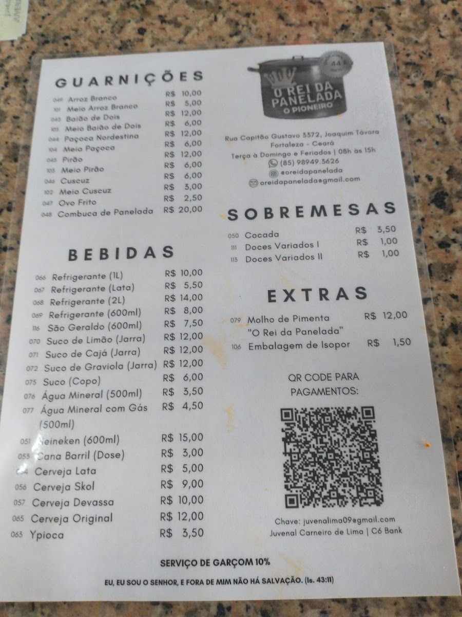 Menu O Rei Da Panelada-8