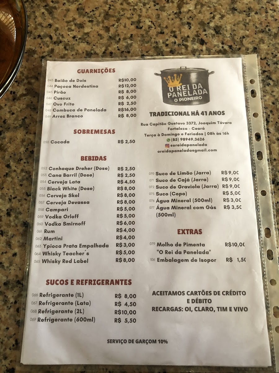 Menu O Rei Da Panelada-9